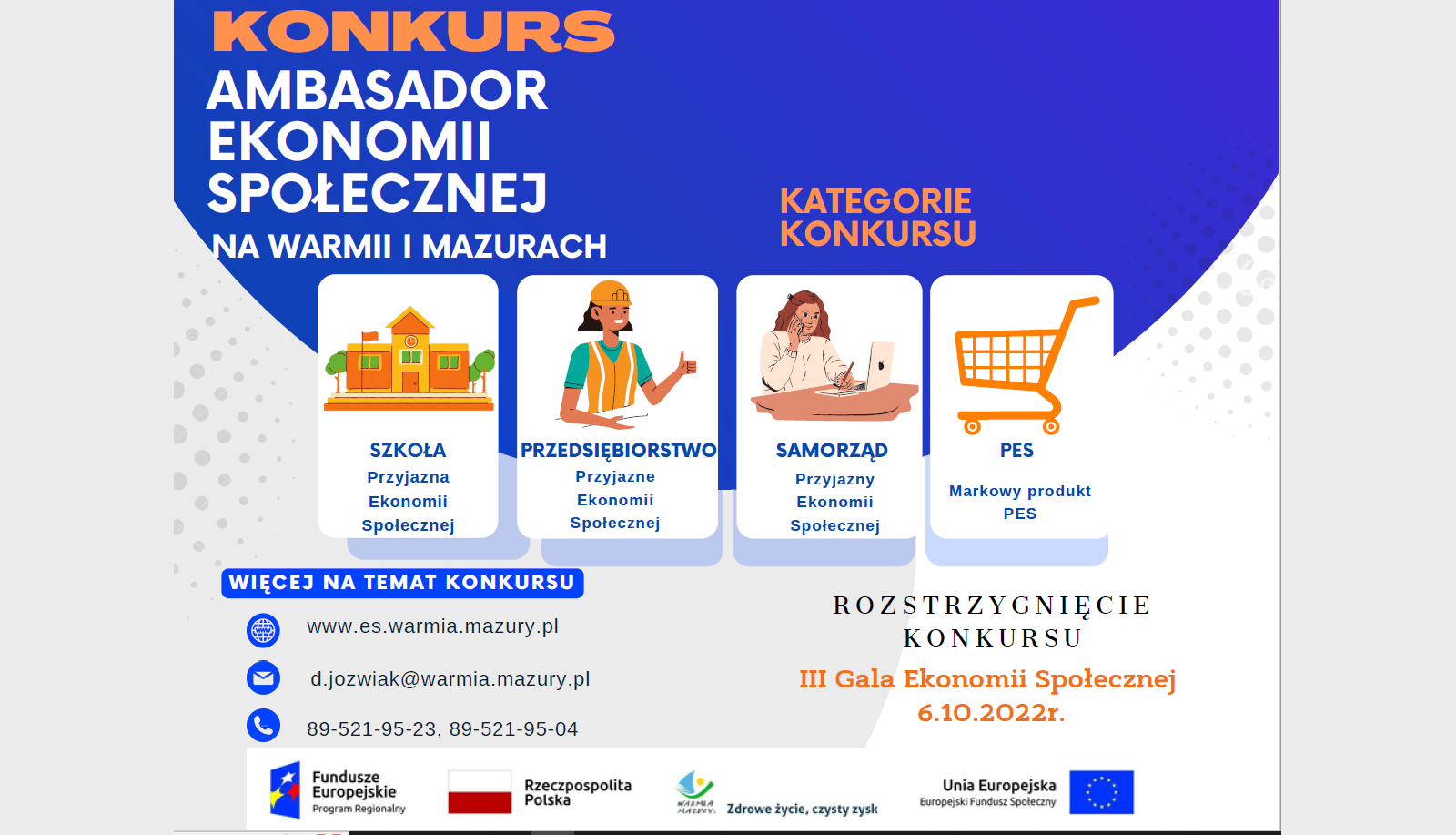 Konkurs „Ambasador Ekonomii Społecznej na Warmii i Mazurach”